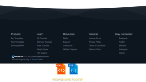 Read more about the article Create Responsive Footer Using Html And Css ( Source Code)