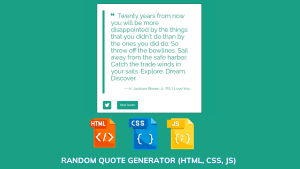 Read more about the article Create Random Quote Generator Using HTML, CSS, And JavaScript
