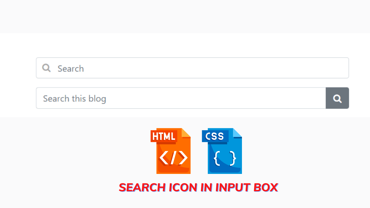 search icon in input box