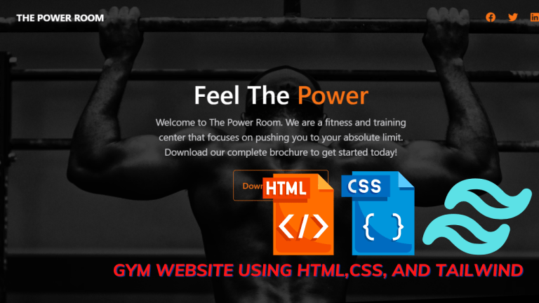 Gym Website Using HTML and CSS Source Code