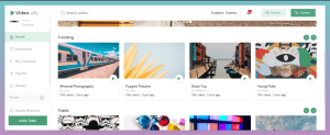 Internal Video UI Using HTML , CSS and Java Script