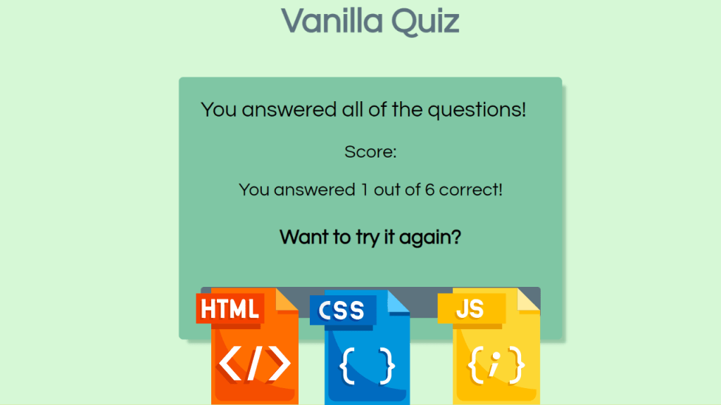 Multiple Choice Quiz with Timer using HTML and JavaScript