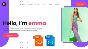 Read more about the article Personal Portfolio Website Using HTML and CSS