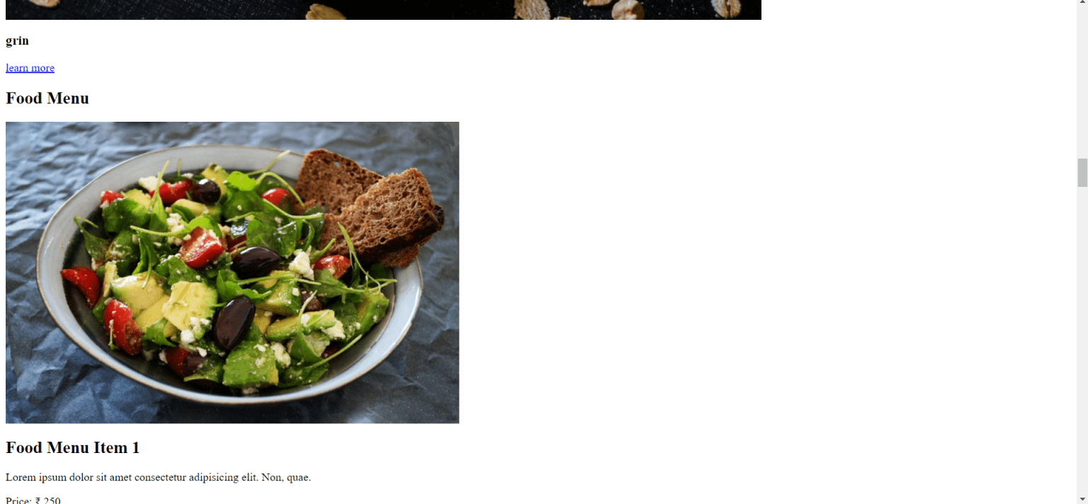 Restaurant Website Using HTML And CSS (Free Code) image.