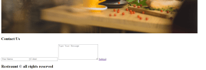 Restaurant Website Using HTML And CSS With Source Code Restaurant Website Html Code