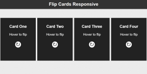 Create Multiple Flip Card Responsive Using HTML and CSS Responsive 3D Flip Card Using HTML and CSS