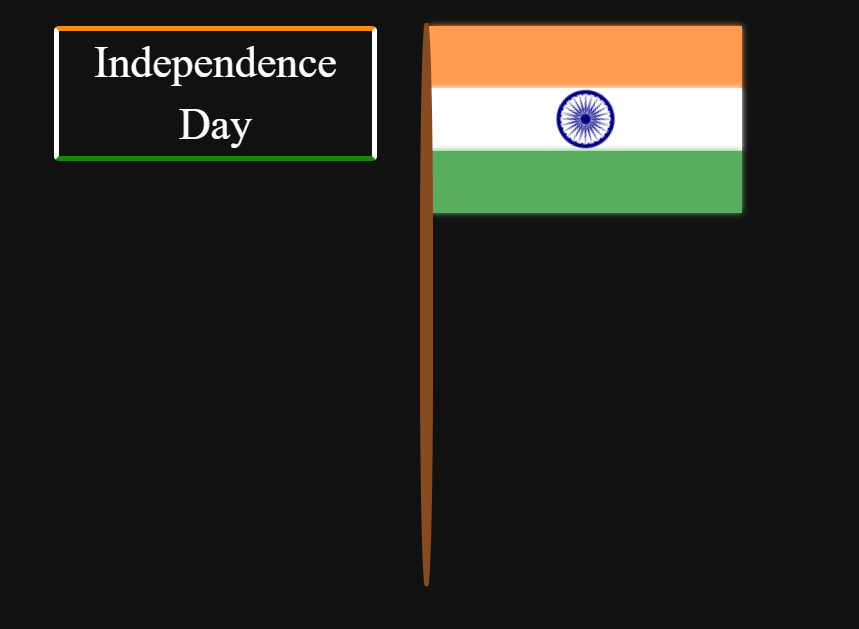 Indian Flag Using HTML and CSS Code Indian Flag HTML CSS