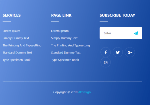 footer code html css
