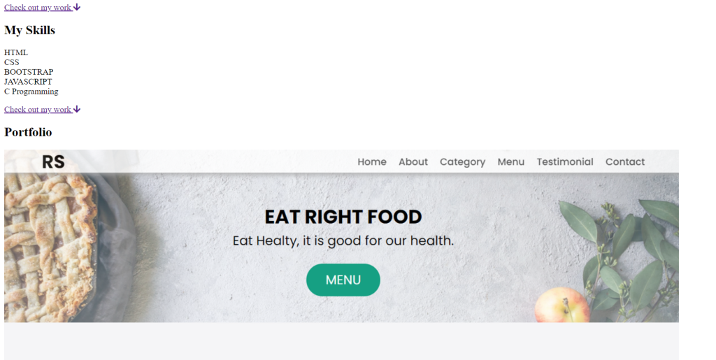 Portfolio Website Using Html And Css | portfolio website sourcecode