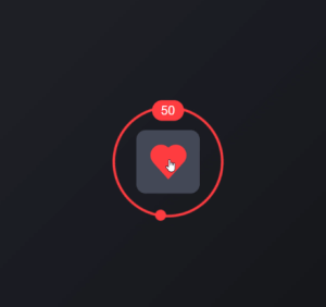 Like Button With Animation using HTML and CSS