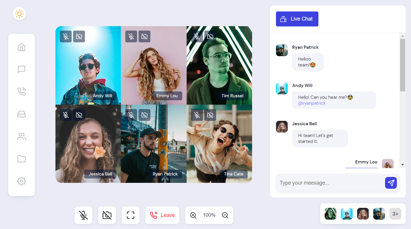 Video Call site Using Html,Css & JavaScript (Source Code)