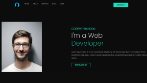 Read more about the article Create Portfolio Website Using HTML and CSS (Source Code)