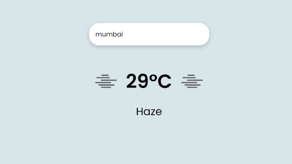 Weather App Using HTML, CSS And JavaScript