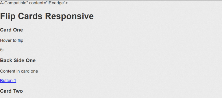 Create Multiple Flip Card Responsive Using HTML and CSS