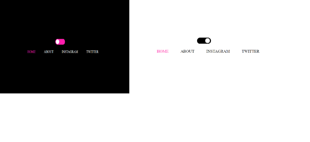 Light/Dark Mode Toggle With Navigation Bar Using HTML and CSS