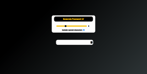 Password Generator Using HTML, CSS, And JavaScript Password Generator Using HTML, CSS, And JavaScript
