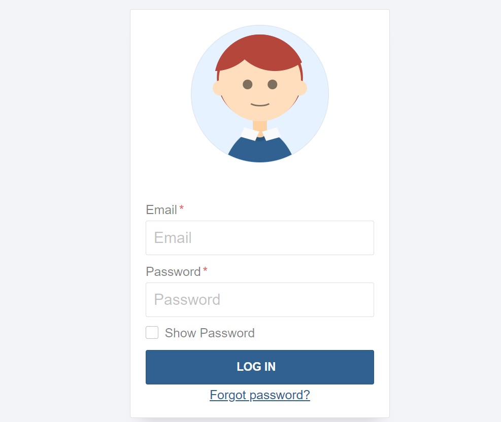 Animated Login Form Using HTML and CSS