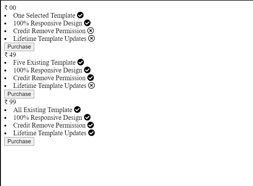Create a Responsive Pricing Table Using HTML and CSS Code Responsive Pricing Table Using HTML and CSS Code