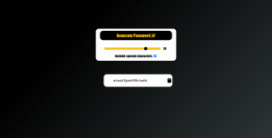 Password Generator Using HTML, CSS, And JavaScript Password Generator Using HTML, CSS, And JavaScript