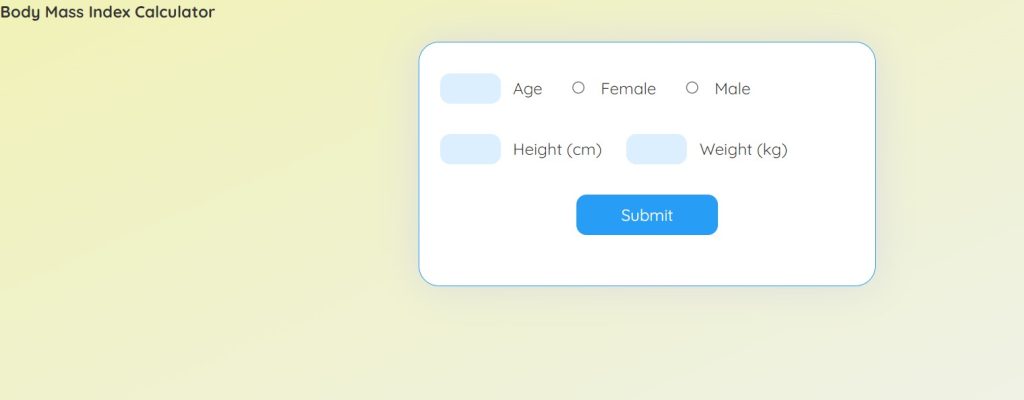 bmi calculator javascript code