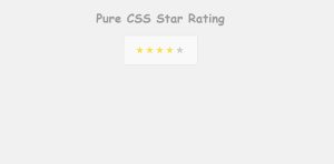 Create Star Rating using HTML And CSS Code