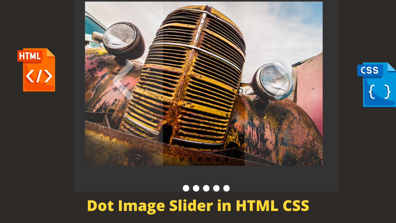 Dot Image Slider in HTML CSS
