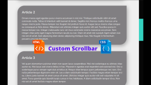 Read more about the article Create Custom Side Scrollbar Using HTML And CSS Source Code