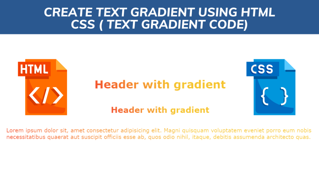 Create Text Gradient Using Html Css ( Text Gradient Code)