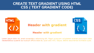Read more about the article Create Text Gradient Using Html Css ( Text Gradient Code)