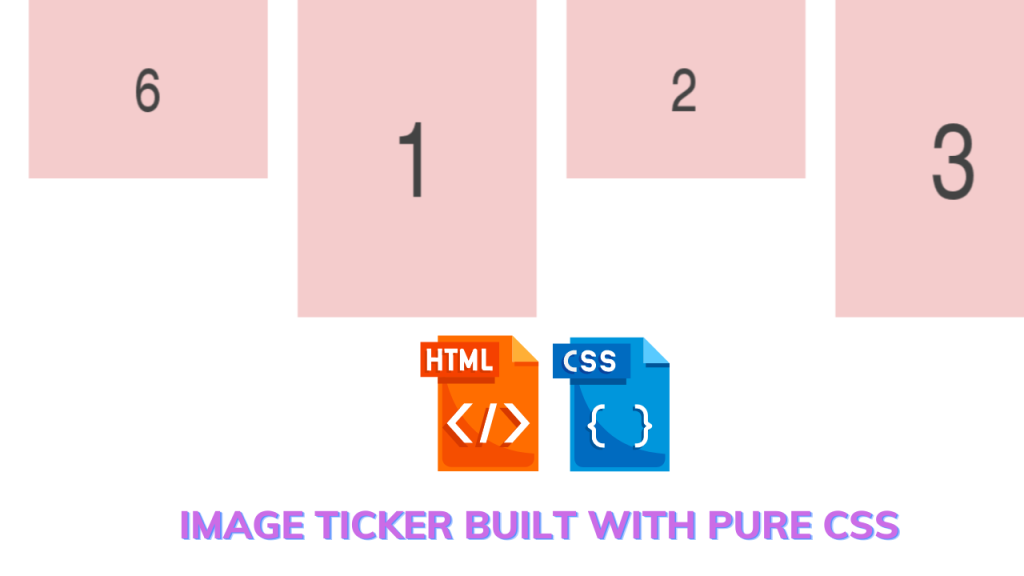 Ticker Tape Animation Using HTML And CSS Code