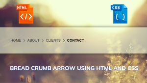 Read more about the article Create Breadcrumbs Navbar using HTML and CSS