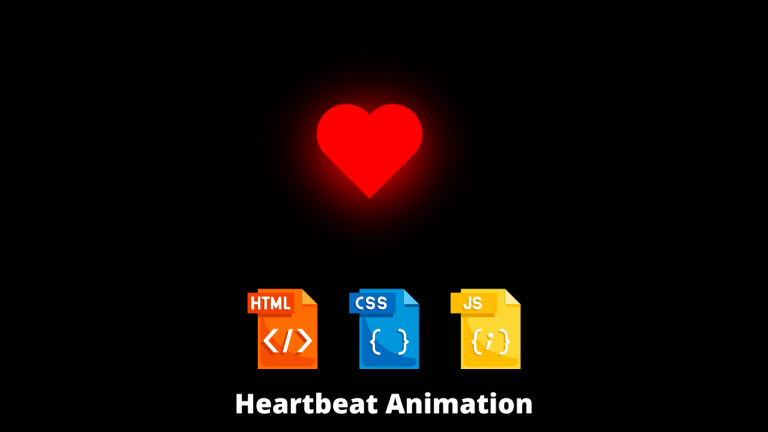 How to make Heartbeat Animation using HTML and CSS Code?