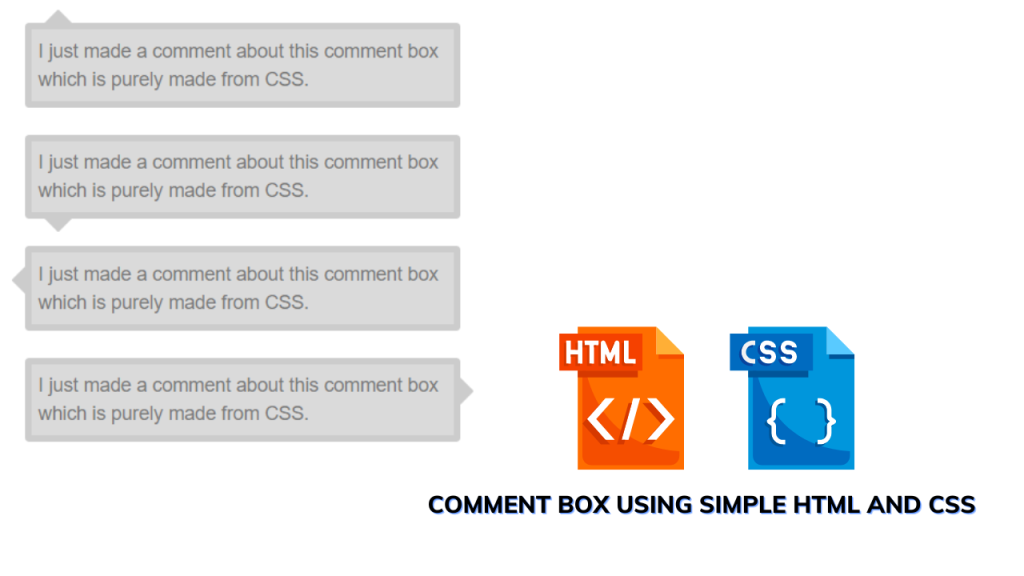 Create Comment Box In HTML And CSS