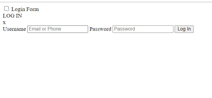 HTML Popup Form
