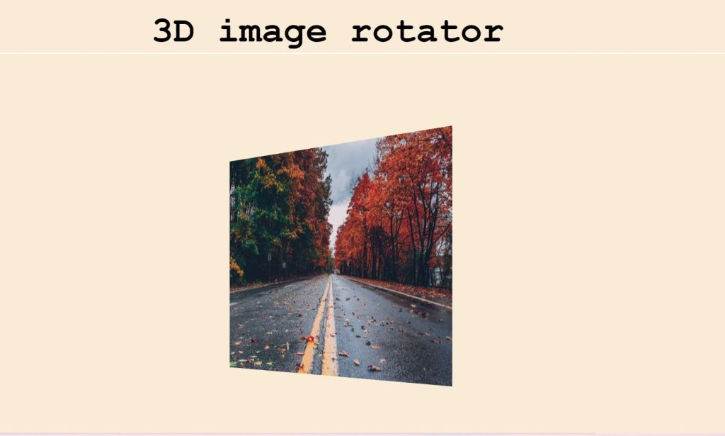3D image rotator