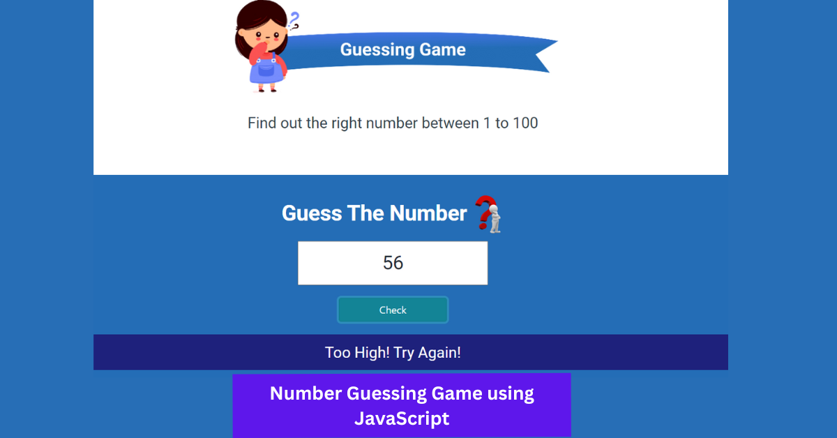 Number Guessing Game using JavaScript