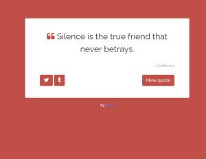 Random Quote Generator Using HTML & CSS, And JavaScript Random Quote Generator Using JS