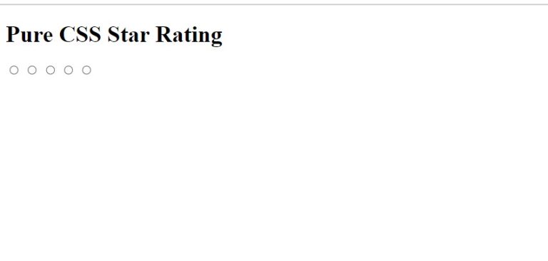 Create Star Rating using HTML And CSS Code image.