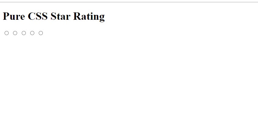 Create Star Rating using HTML And CSS Code Html Star Rating
