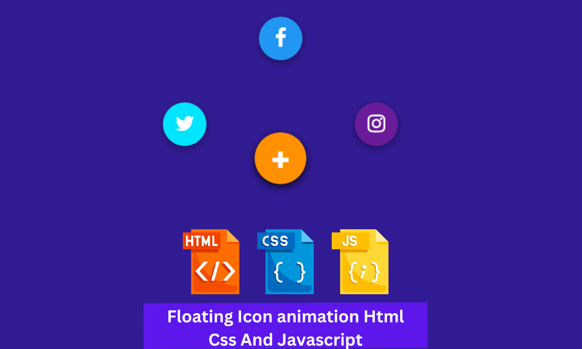 How to make Floating Icon animation in HTML & CSS