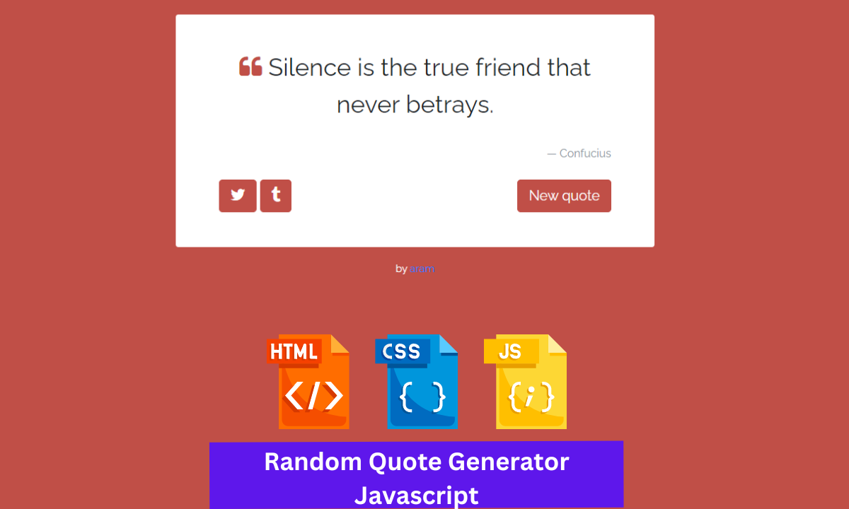 Random Quote Generator Using JS