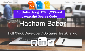 Read more about the article Portfolio Website Using HTML ,CSS ,Bootstrap and JavaScript