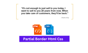Read more about the article Create Partial Border Using CSS