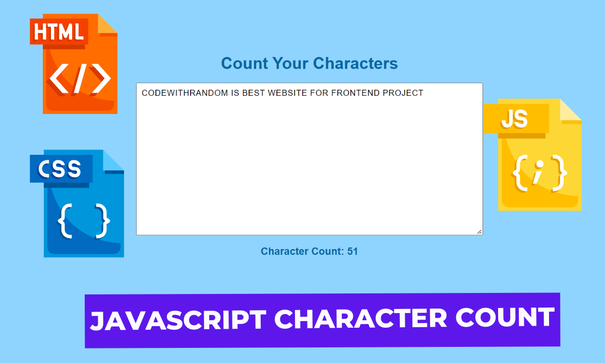 Read more about the article Character Count Using HTML CSS And JAVASCRIPT( Source Code)