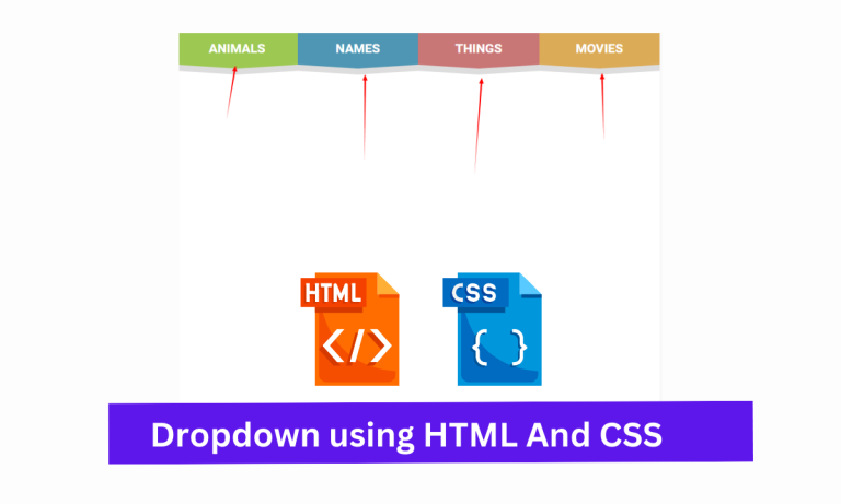 Dropdown using HTML And CSS