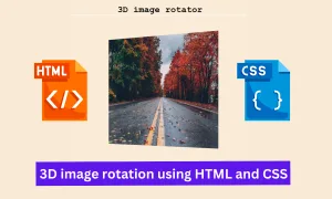 Read more about the article How to create 3D image rotation using HTML And CSS?