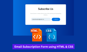 Read more about the article Responsive Email Subscription Form Using HTML & CSS