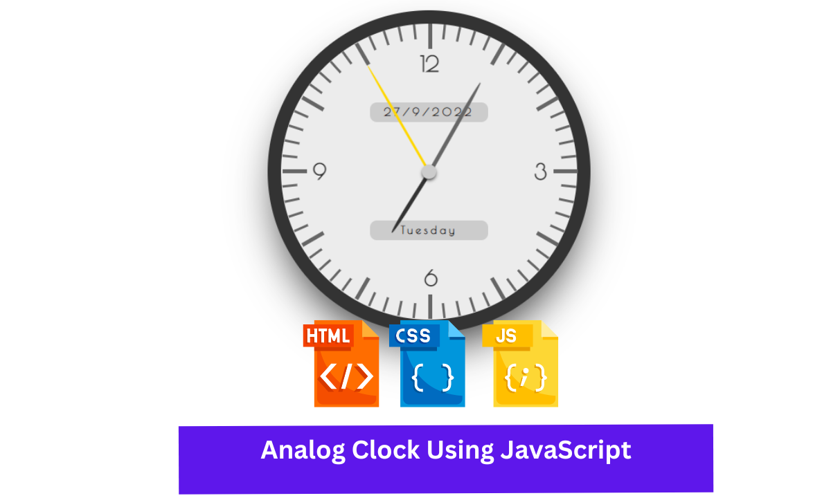 Analog Clock using javascript poject