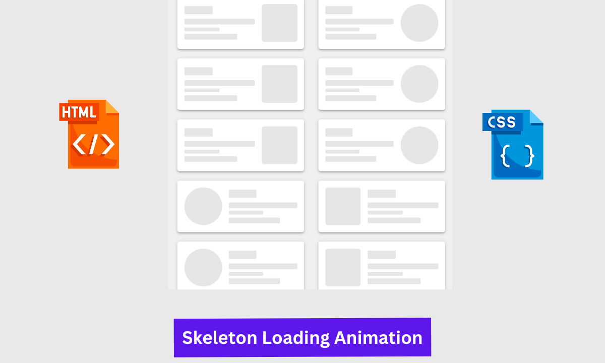 Read more about the article Skeleton Loading Animation Using HTML & CSS Code