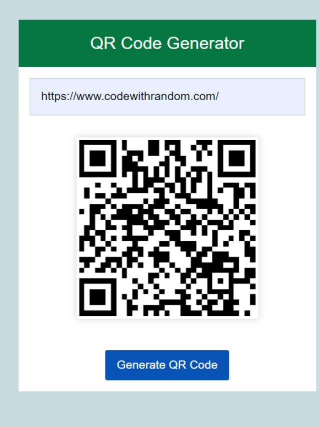 Read more about the article QR Code Generator Using HTML, CSS And JAVASCRIPT